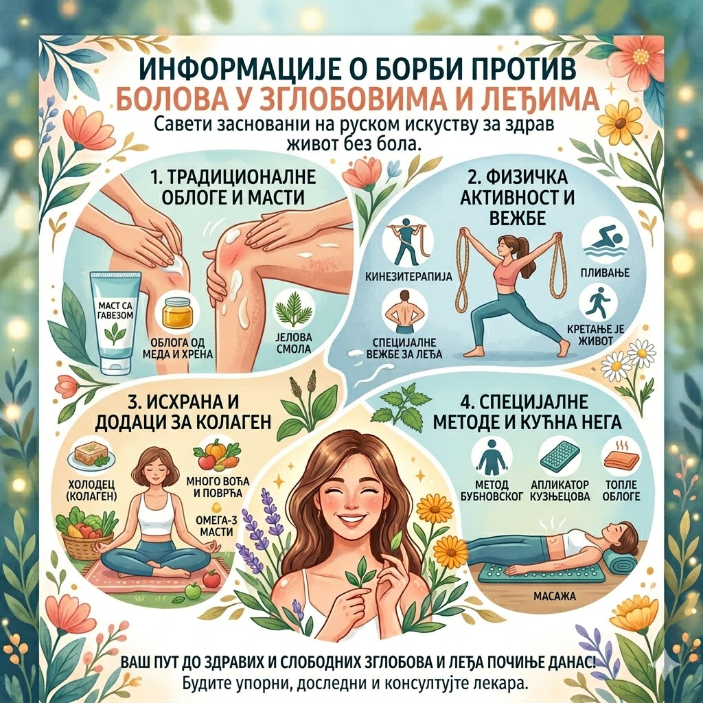 Informacije o borbi protiv bolova u zglobovima i leđima