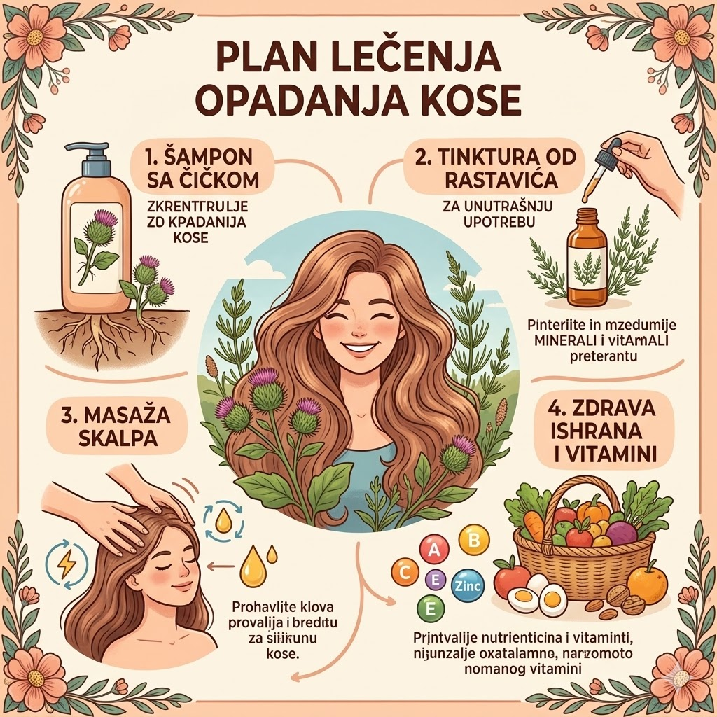 Plan lečenja opadanja kose